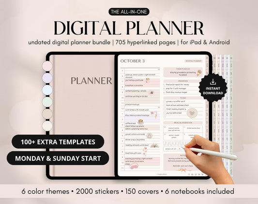Daylio All-in-One Planner | 705+ Pages & Templates