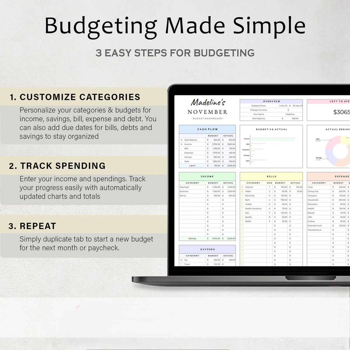 Daylio Simple Budget Planner