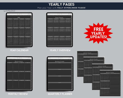 Daylio Digital Planner Dark Mode