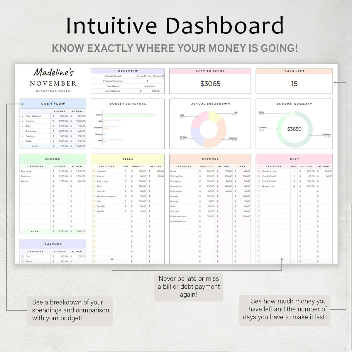 Daylio Simple Budget Planner