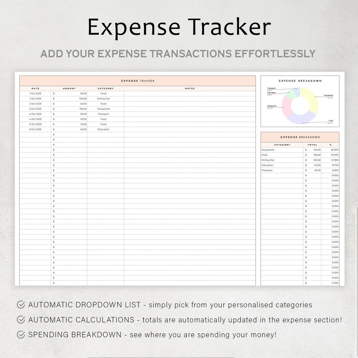 Daylio Simple Budget Planner