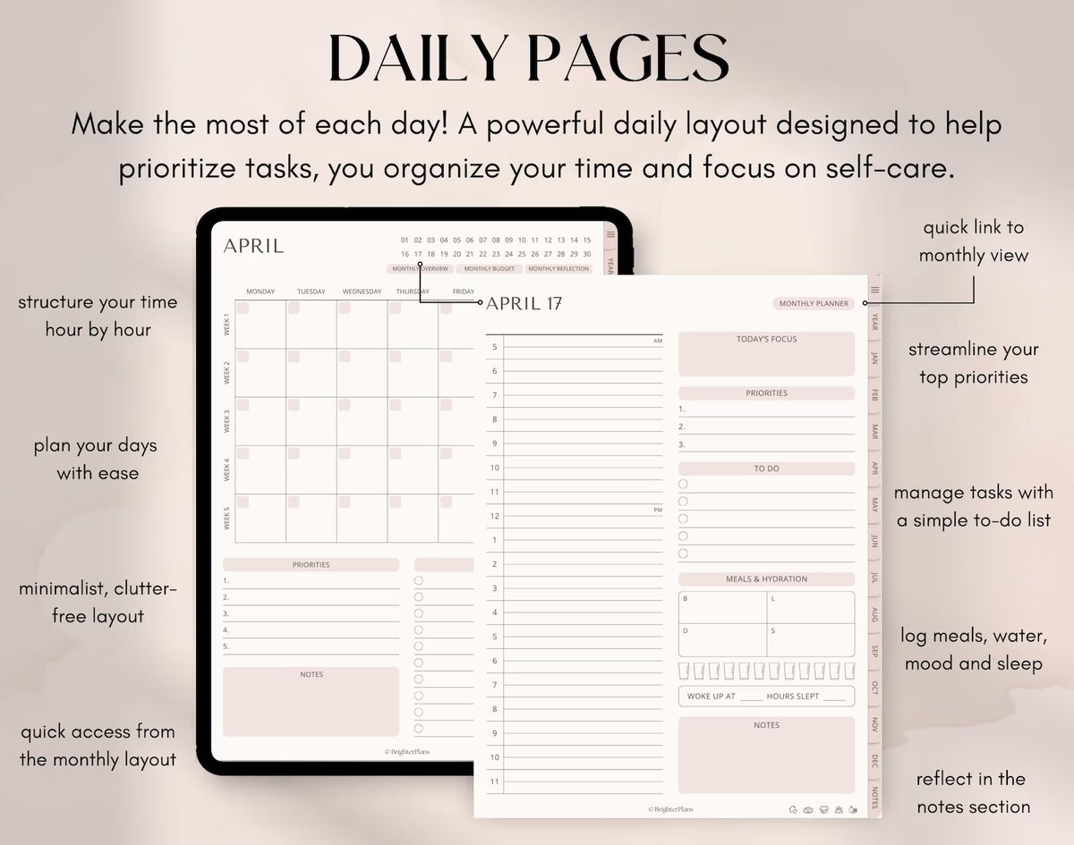 Daylio All-in-One Planner | 705+ Pages & Templates