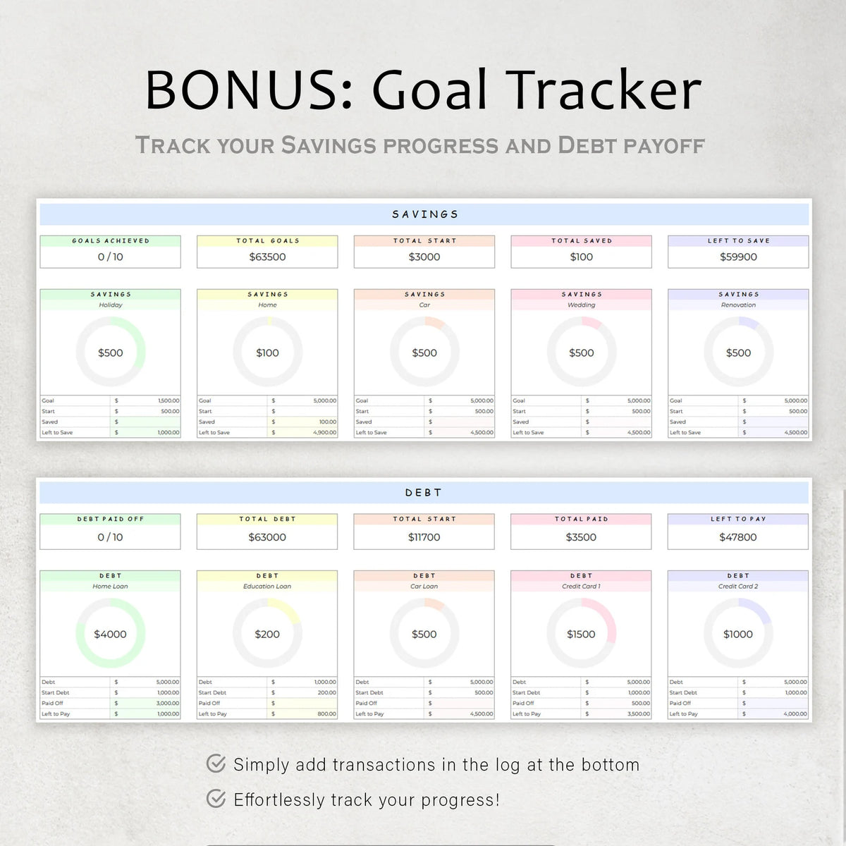 Daylio Simple Budget Planner