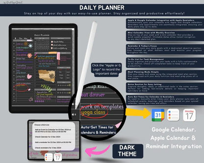 Daylio Digital Planner Dark Mode