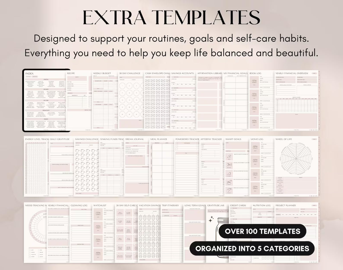 Daylio All-in-One Planner | 705+ Pages & Templates